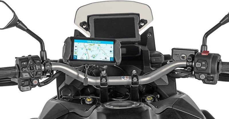 TOURATECH Handlebar mount for Garmin Zumo XT *lockable*, black | 01-065-1397-0