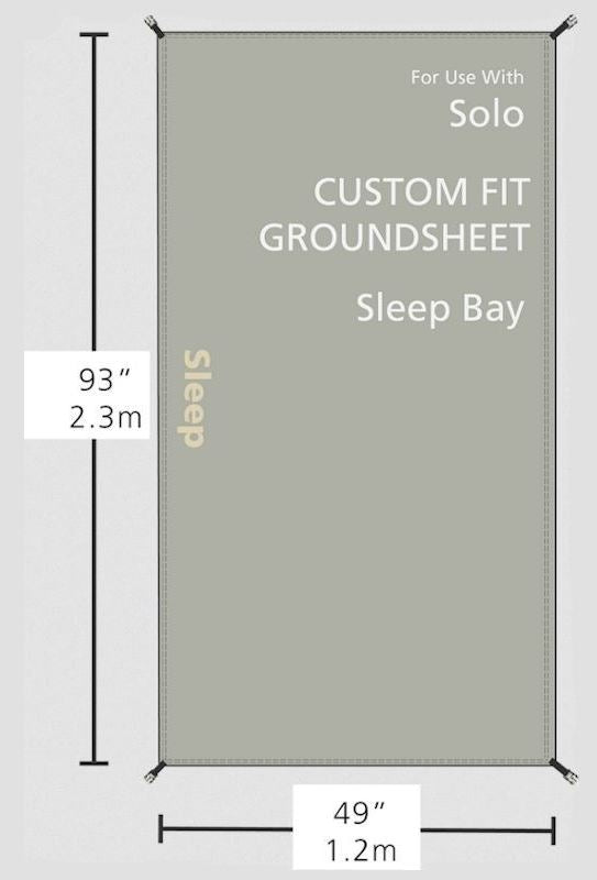 TOURATECH Sleeping Bay Foot Print for the Redverz Solo Expedition Tent | 01-070-1546-0