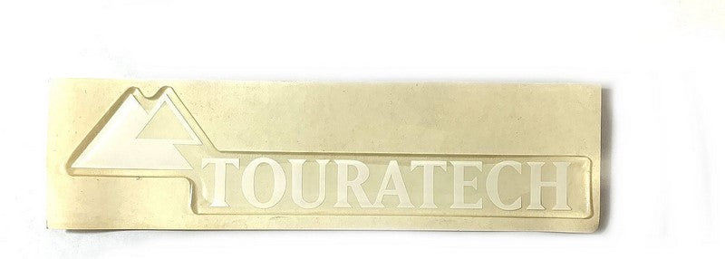 TOURATECH / ツアラテック Polyglass 3D sticker  *Touratech* white 200x50 mm | 01-101-0407-0