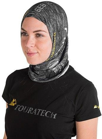 TOURATECH Multi functional head cloth "Travel", grey | 01-200-0215-0