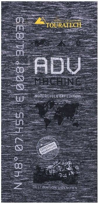 TOURATECH Multi functional head cloth "Travel", grey | 01-200-0215-0