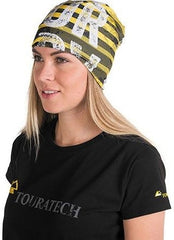 TOURATECH Multi functional head cloth "Stripes", black/yellow | 01-200-0217-0