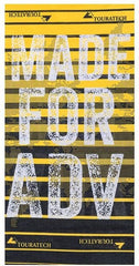 TOURATECH Multi functional head cloth "Stripes", black/yellow | 01-200-0217-0