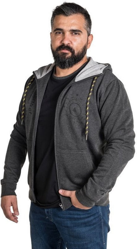 TOURATECH Sweat jacket "North-South" men, grey, Size: S | 01-200-2000-0