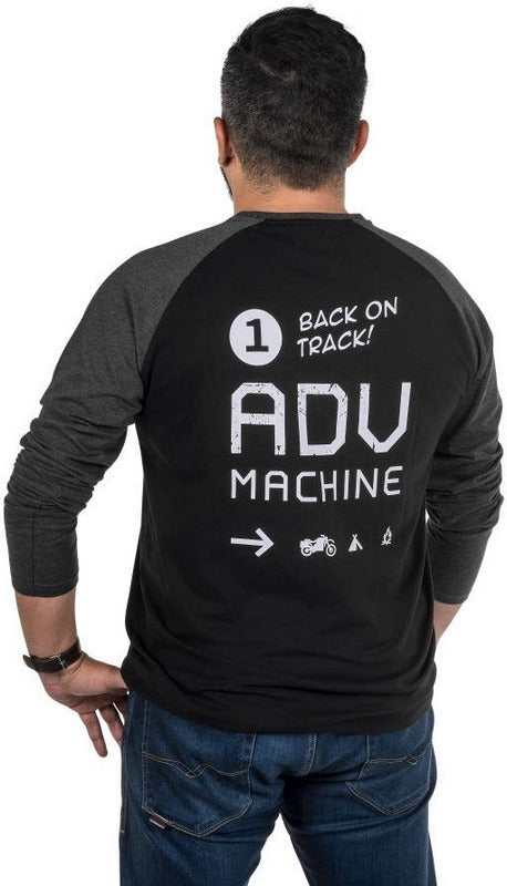 TOURATECH Longsleeve "ADV Machine" men, black/grey, Size: M | 01-200-2022-0