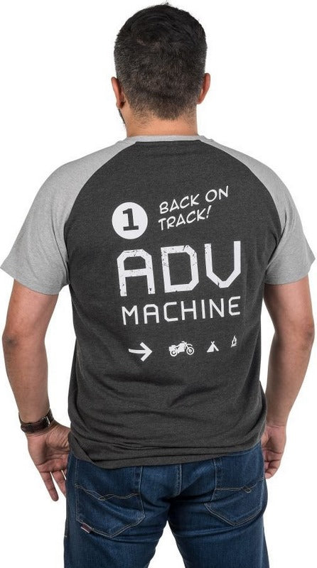 TOURATECH T-Shirt "ADV Machine" men, grey, Size: S | 01-200-2028-0