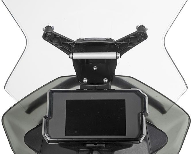 TOURATECH GPS handlebar bracket above the instruments, for KTM 790 Adventure / 790 Adventure R, GPS bracket adapter Bracket for navigation systems | 01-372-5415-0