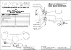TOURATECH Touratech Suspension steering damper *CSC* for KTM 790 Adventure from 2019 *including mounting kit* | 01-372-5888-0