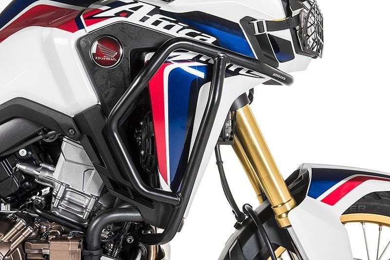 TOURATECH Special offer 2 black: Engine protector *RALLYE EXTREME* + Crash bar for Honda CRF1000L Africa Twin | 01-402-1003-0