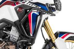 TOURATECH Special offer 2 black: Engine protector *RALLYE EXTREME* + Crash bar for Honda CRF1000L Africa Twin | 01-402-1003-0