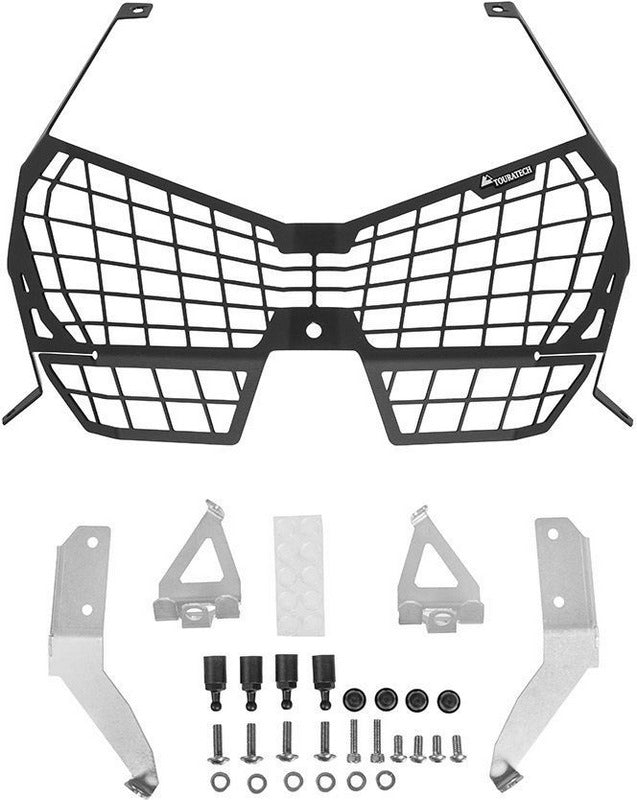 TOURATECH Headlight protector black with quick release fastener for Honda CRF1100L Adventure Sports "OFFROAD USE ONLY" | 01-403-5095-0