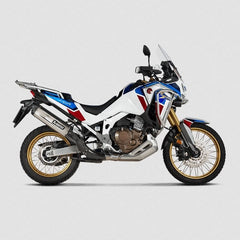 TOURATECH Exhaust Akrapovic slip-on, Titan, black for Honda CRF1100L Africa Twin/ CRF1100L ADV Sports (2020-) | 01-403-5850-0
