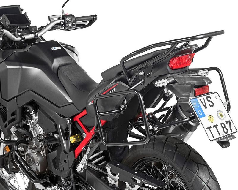 TOURATECH Stainless steel pannier rack black for Honda CRF1100L Africa Twin | 01-403-6560-0