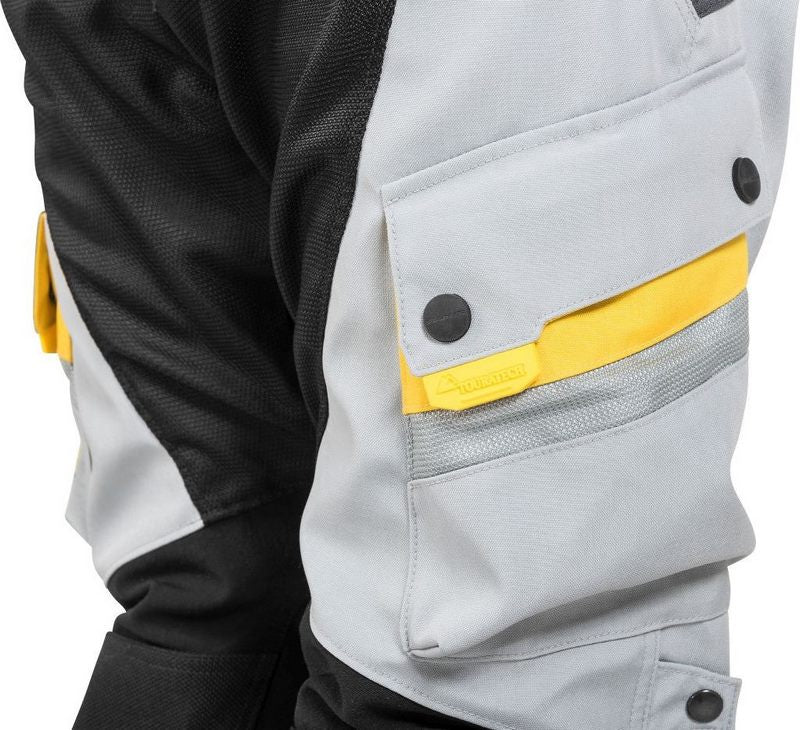 TOURATECH Compañero Summer Traveller, trousers women, Color: Yellow-Gray, Size: 40 | 01-510-1140-0