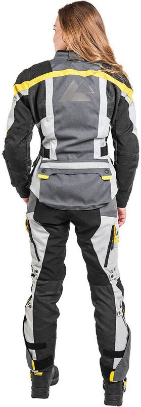 TOURATECH Compañero Summer Traveller, jacket women, Color: Yellow-Gray, Size: 38 | 01-510-1238-0