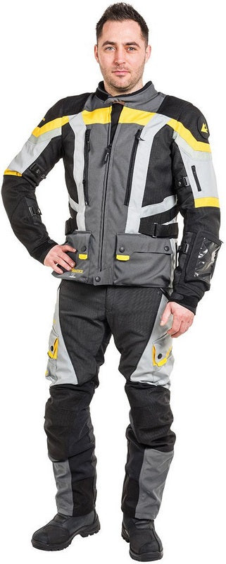 TOURATECH Compañero Summer Traveller, jacket men, Color: Yellow-Gray, Size: 50 | 01-510-1250-0