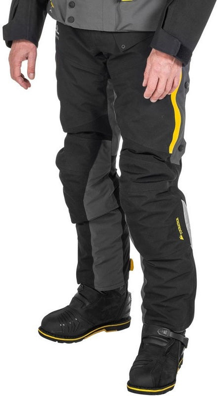 TOURATECH Compañero Weather Traveller, trousers men, Color: Yellow-Gray, Size: 118 | 01-510-2118-0