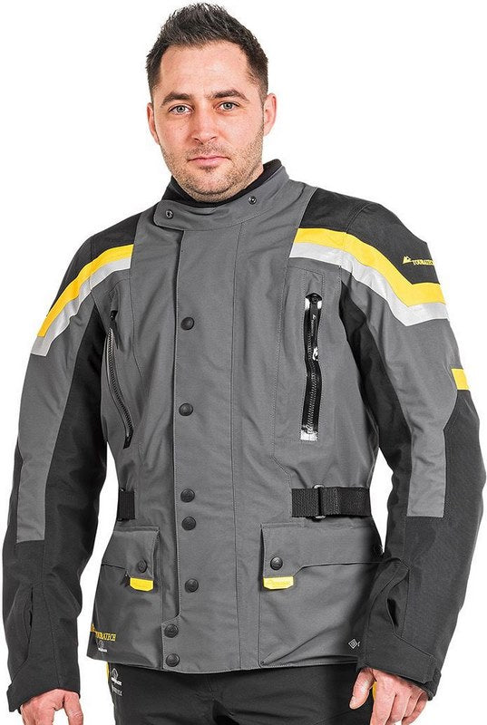 TOURATECH Compañero Weather Traveller, jacket men, Color: Yellow-Gray, Size: 106 | 01-510-2206-0