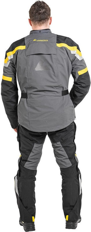 TOURATECH Compañero Weather Traveller, jacket men, Color: Yellow-Gray, Size: 106 | 01-510-2206-0