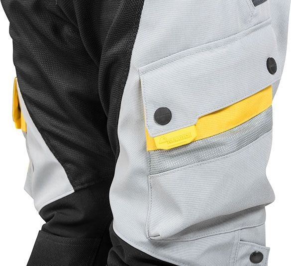 TOURATECH Compañero World Traveller, trousers women, Color: Yellow-Gray, Size: 44 | 01-510-3144-0