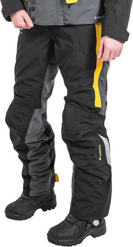 TOURATECH Compañero World Traveller, trousers women, Color: Yellow-Gray, Size: 44 | 01-510-3144-0