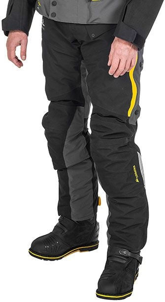 TOURATECH Compañero World Traveller, trousers men, Color: Yellow-Gray, Size: 60 | 01-510-3160-0