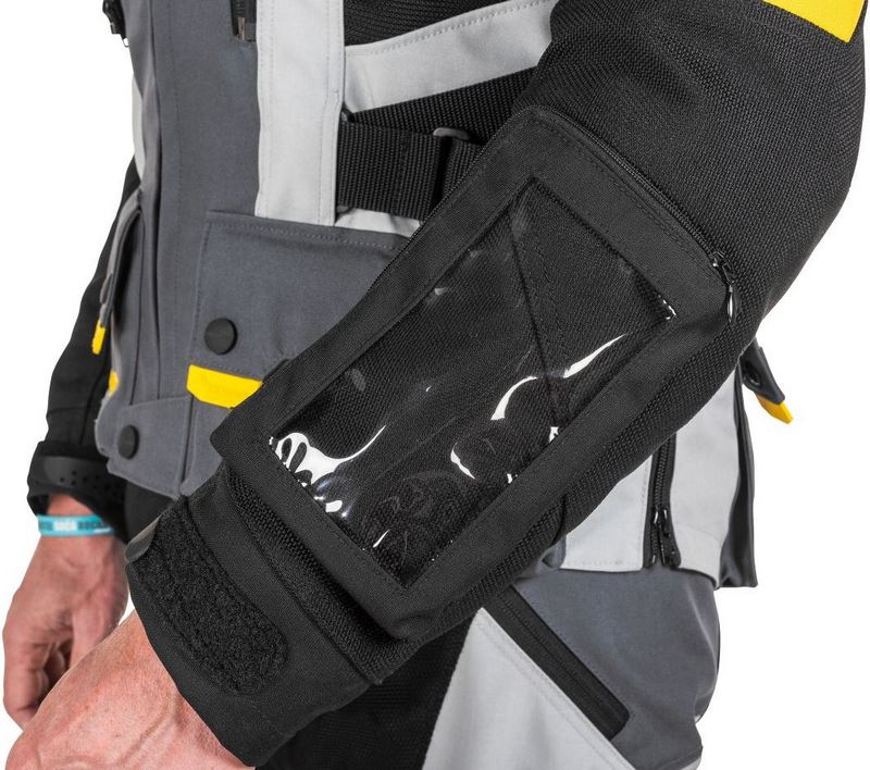 TOURATECH Compañero World Traveller, jacket men, Color: Yellow-Gray, Size: 26 | 01-510-3226-0