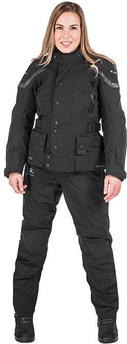 TOURATECH Compañero Weather Traveller, trousers women, Color: Black, Size: 42 | 01-511-2142-0