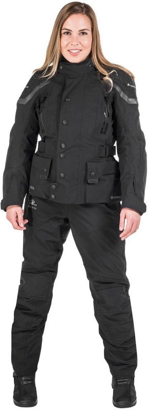 TOURATECH Compañero World Traveller, jacket women, Color: Black, Size: 40 | 01-511-3240-0