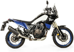 TOURATECH REMUS Black Hawk muffler slip on, stainless steel black, all street legal for Yamaha Tenere 700 | 01-632-5850-0