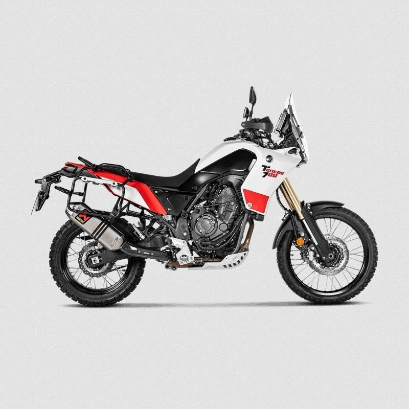 TOURATECH Exhaust Akrapovic slip-on, Titan, black for Yamaha Tenere 700 | 01-632-5851-0