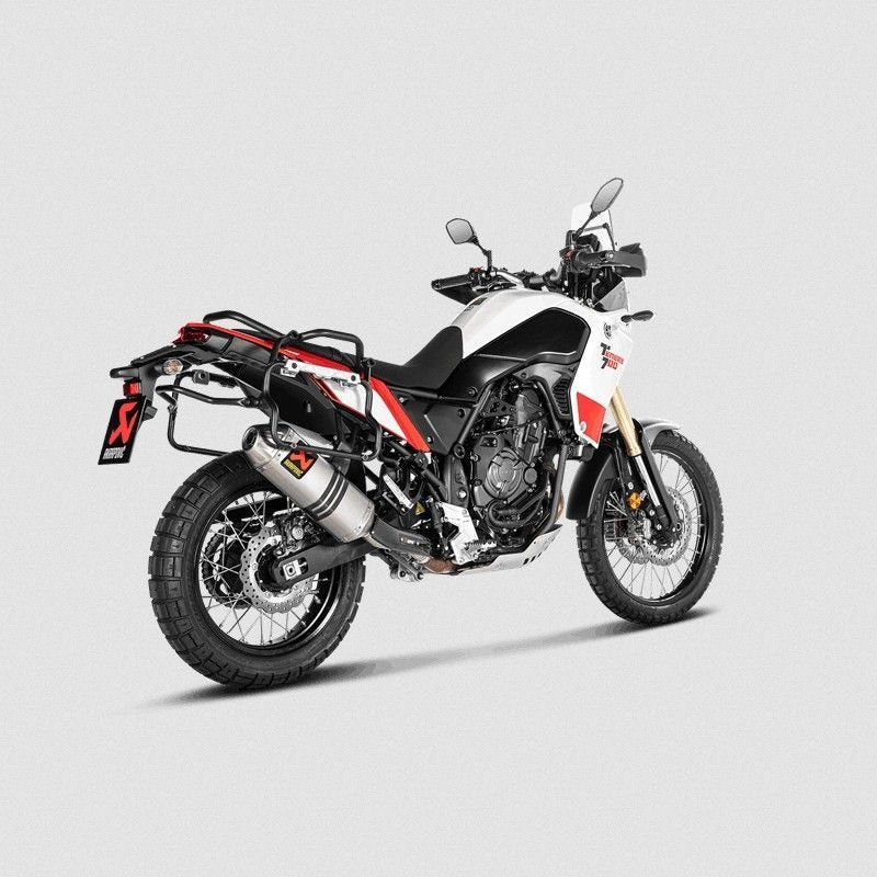 TOURATECH Exhaust Akrapovic slip-on, Titan, black for Yamaha Tenere 700 | 01-632-5851-0