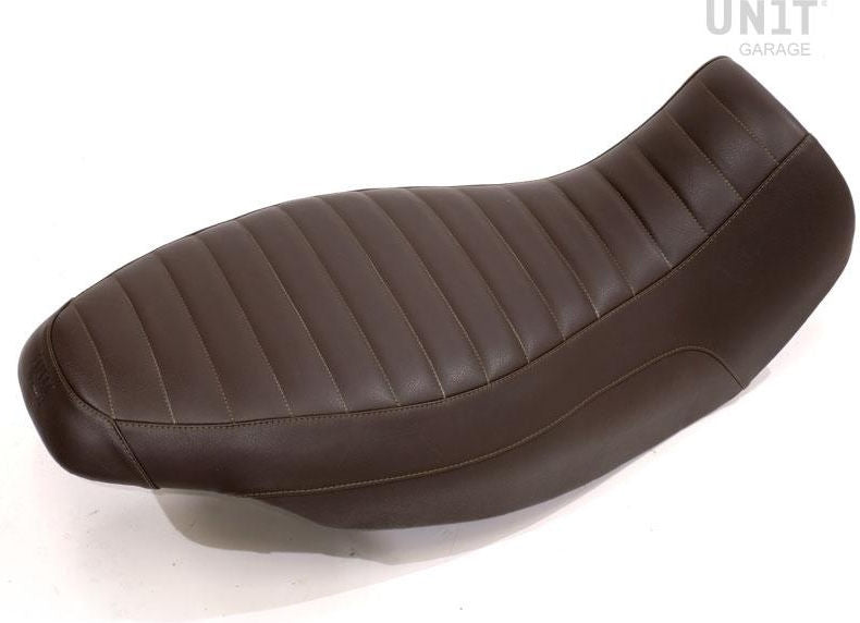 Unit Garage Long seat brown leather | COD. 1521BrownLthr+1521T