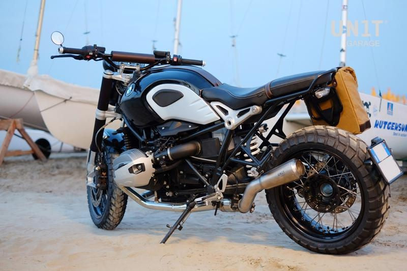Unit Garage Low pipe nineT in Titanium | COD. 1611LowT