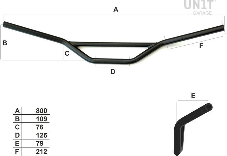 Unit Garage Handlebar R | COD. 1613Low+1561