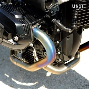 Unit Garage Headpipe without Catalytic Converter Titanium with visible welding (EURO 5) | 1617TitS-21-1618-21