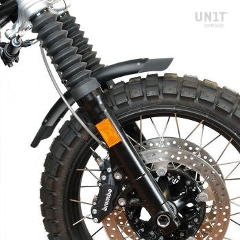 Unit Garage Black low front fender in aluminum nineT with fork stabiliser | 1637BL