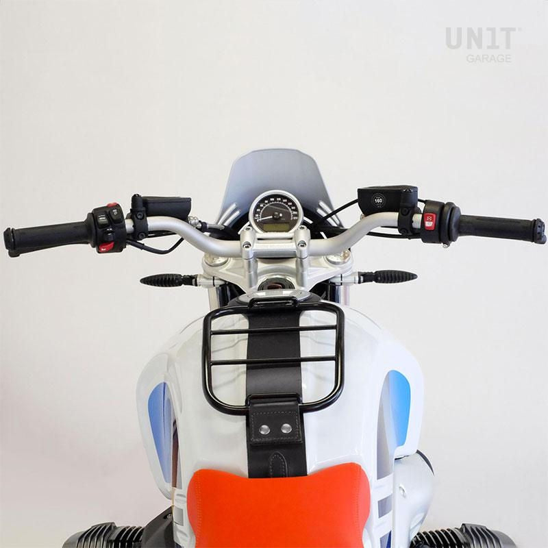Unit Garage Tank luggage rack with tank belt black | COD. 2008Black