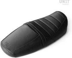 Unit Garage Seat cover in Black Leather (long seat) | COD. 2502Black