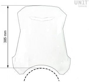Unit Garage Windshield with GPS support for Ducati Scrambler | 2721