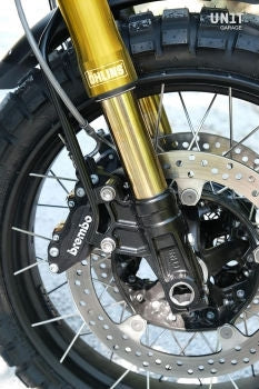 Unit Garage Ohlins USD fork kit LOW + Unit Garage triple clamp | 2904gold-Low