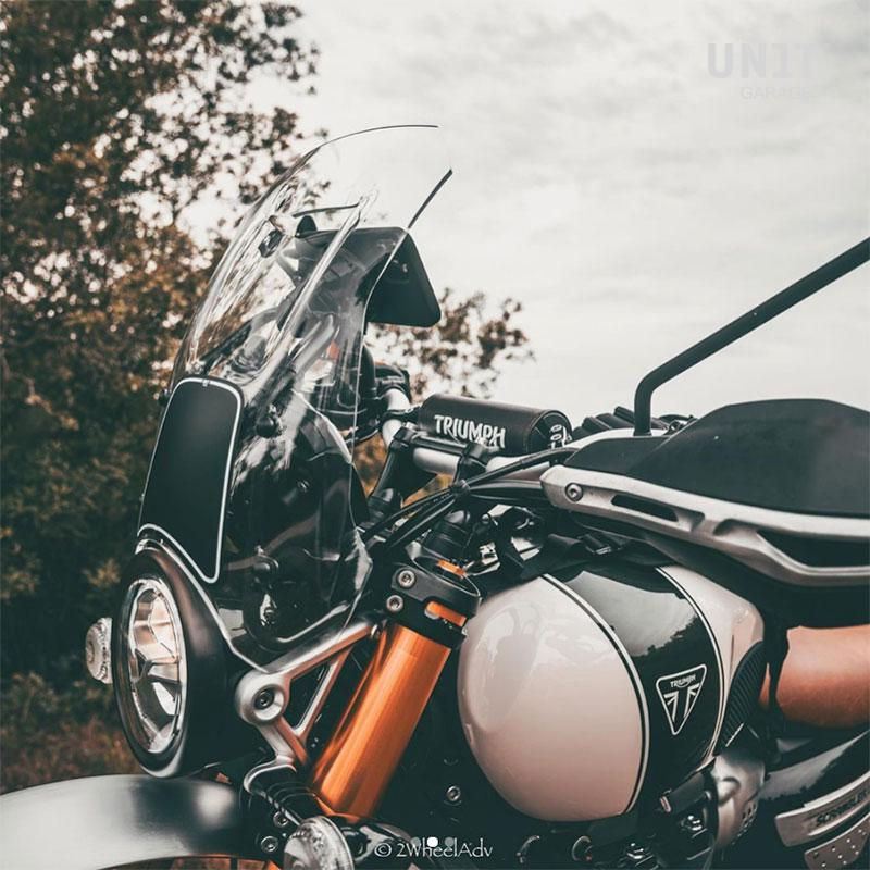 Unit Garage Windshield with GPS support for Triumph 1200 XC-XE | 3105