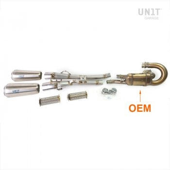 Unit Garage Triumph 1200XC & XE exhaust | 3133-2xU021DX