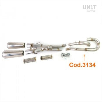 Unit Garage Triumph 1200XC & XE exhaust | 3133-2xU021DX