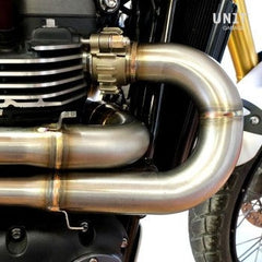 Unit Garage Headpipe Triumph without catalitic converter in inox | 3134