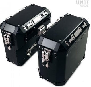 Unit Garage Pair of aluminium Panniers Atlas 40L+34L | AL1C-BL