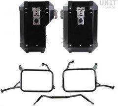 Unit Garage Pair of Atlas 47L + 41L Aluminum panniers with Yamaha frames | AL2C-BL-3206-BL