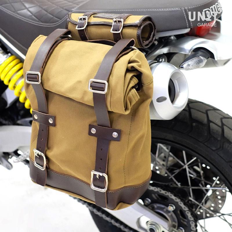 Unit Garage Side pannier Canvas + Left subframe Ducati Scrambler 1100 | U001-1010SX