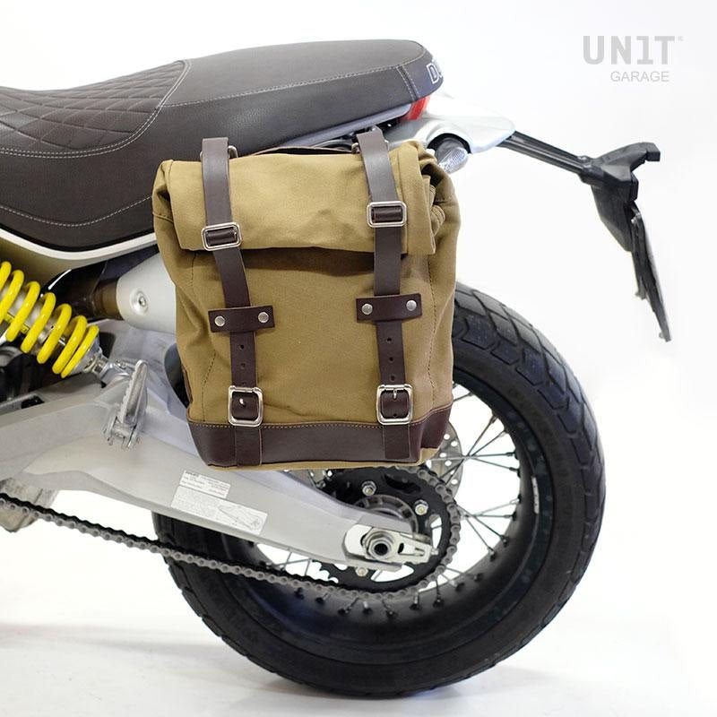 Unit Garage Side pannier Canvas + Left subframe Ducati Scrambler 1100 | U001-1010SX