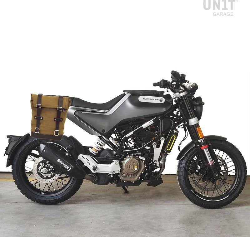 Unit Garage Side Pannier Canvas + Right Subframe husqvarna 200 (2020 until now) | U001-3003DX
